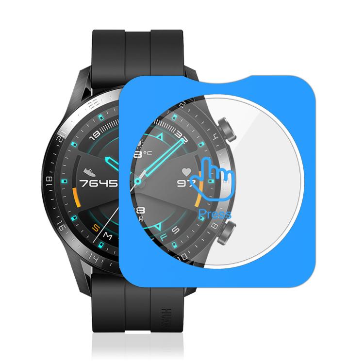 For Huawei Watch GT 2 46mm Full-Screen Anti-Fingerprint HD Positioning Easy Installation Watch Tempered Glass Film