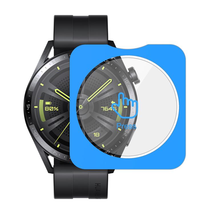 For Huawei Watch GT 3 46mm Full-Screen Anti-Fingerprint HD Positioning Easy Installation Watch Tempered Glass Film