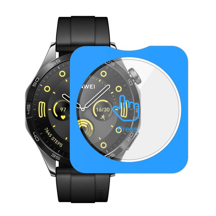 For Huawei Watch GT 4 46mm Full-Screen Anti-Fingerprint HD Positioning Easy Installation Watch Tempered Glass Film