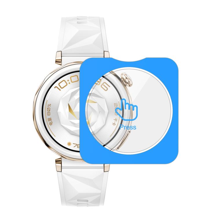 For Huawei Watch GT 5 Pro 42mm Full-Screen Anti-Fingerprint HD Positioning Easy Installation Watch Tempered Glass Film