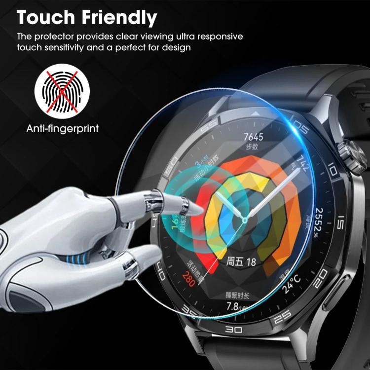 For Huawei Watch GT 4 46mm Full-Screen Anti-Fingerprint HD Positioning Easy Installation Watch Tempered Glass Film