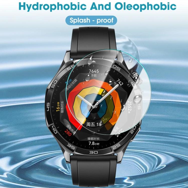 For Huawei Watch GT 5 Pro 42mm Full-Screen Anti-Fingerprint HD Positioning Easy Installation Watch Tempered Glass Film