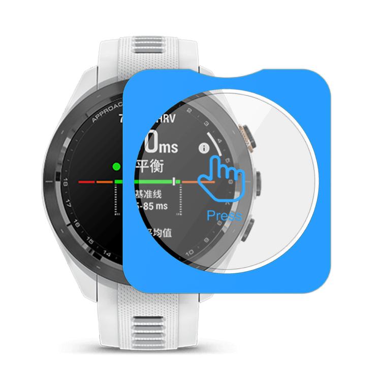 For Garmin Approach S70 42mm Full-Screen Anti-Fingerprint HD Positioning Easy Installation Watch Tempered Glass Film