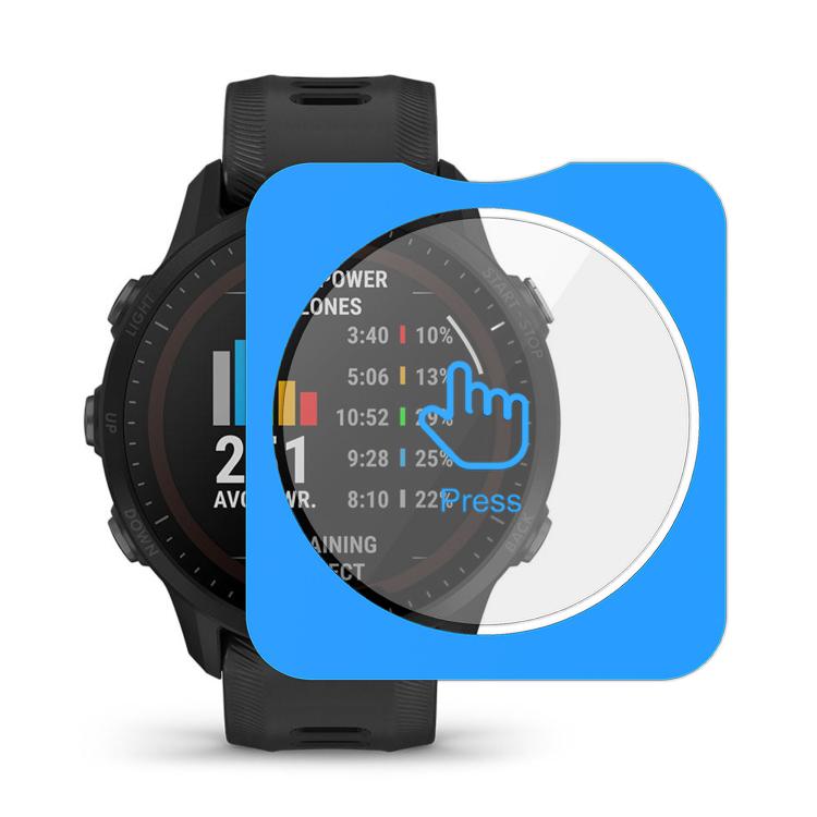 For Garmin Forerunner 955 Full-Screen Anti-Fingerprint HD Positioning Easy Installation Watch Tempered Glass Film