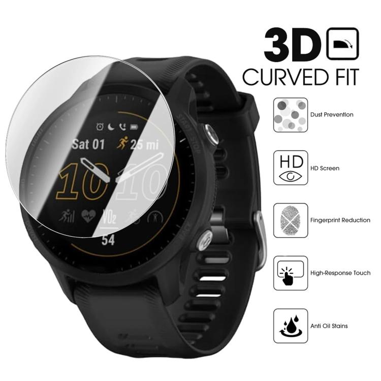 For Garmin Approach S70 47mm Full-Screen Anti-Fingerprint HD Positioning Easy Installation Watch Tempered Glass Film