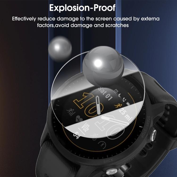 For Garmin Fenix 7X Pro Full-Screen Anti-Fingerprint HD Positioning Easy Installation Watch Tempered Glass Film