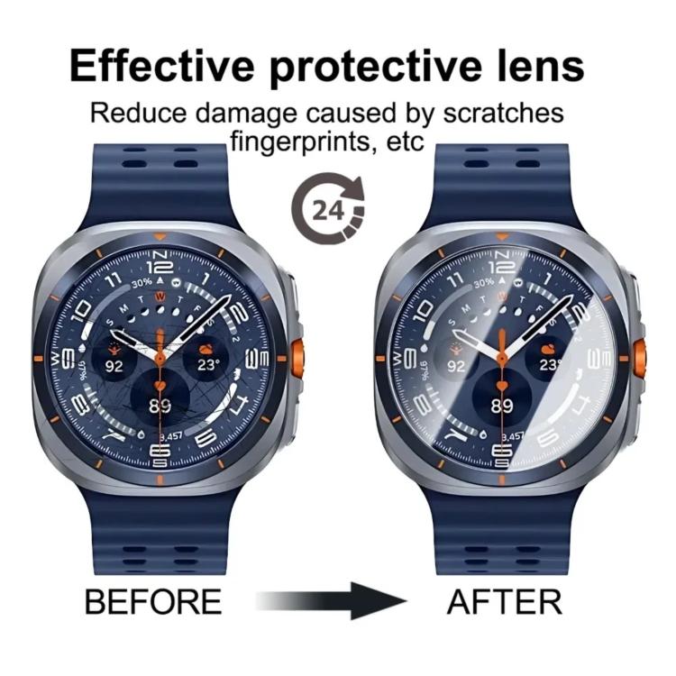For Samsung Galaxy Watch Ultra 47mm Full-Screen Anti-Fingerprint HD Positioning Easy Installation Watch Tempered Glass Film