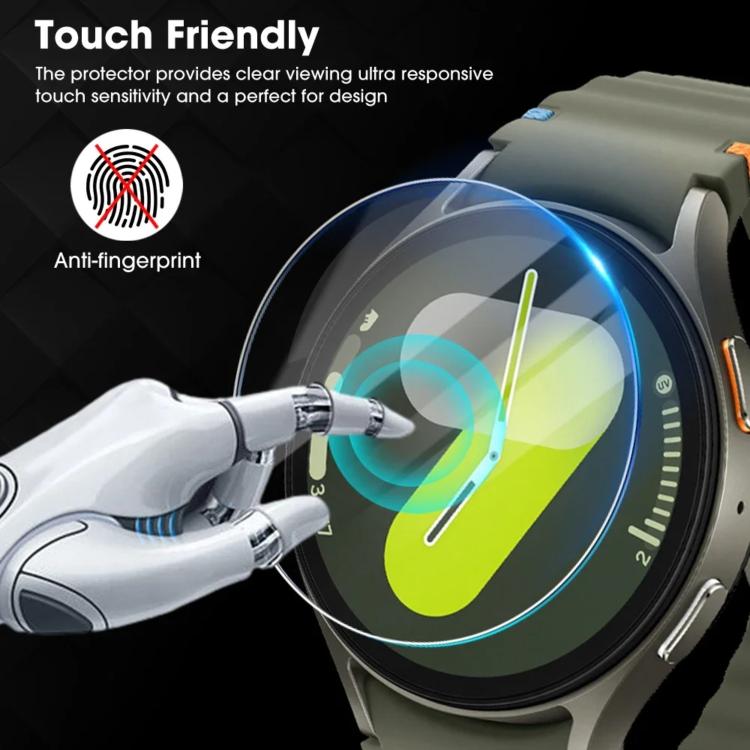 For Samsung Galaxy Watch4 40mm Full-Screen Anti-Fingerprint HD Positioning Easy Installation Watch Tempered Glass Film