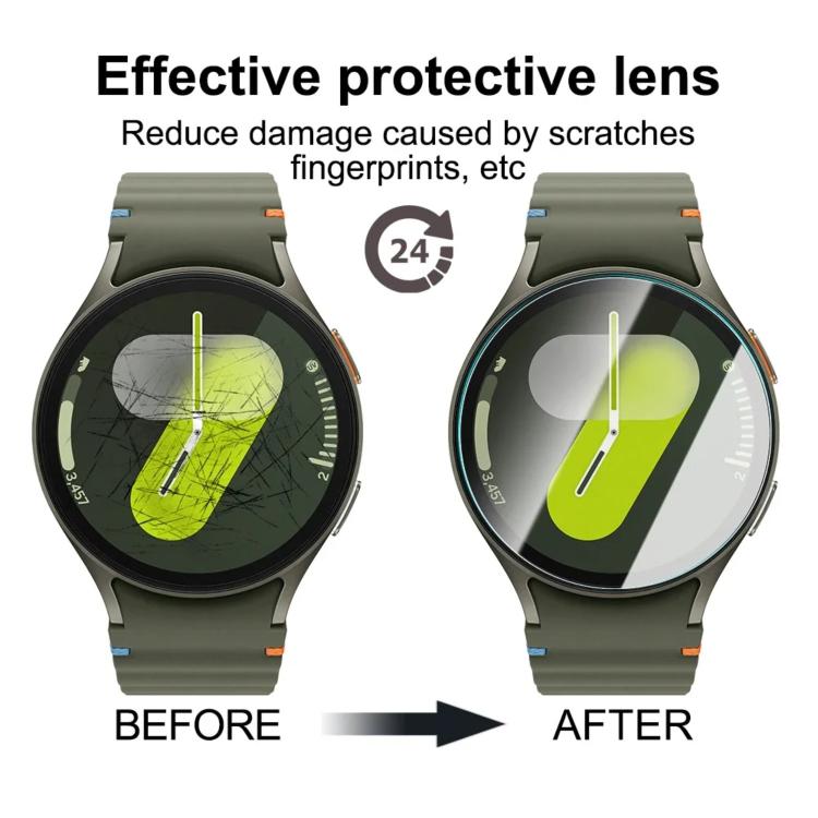 For Samsung Galaxy Watch4 Classic 42mm Full-Screen Anti-Fingerprint HD Positioning Easy Installation Watch Tempered Glass Film