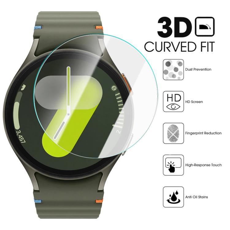 For Samsung Galaxy Watch6 44mm Full-Screen Anti-Fingerprint HD Positioning Easy Installation Watch Tempered Glass Film