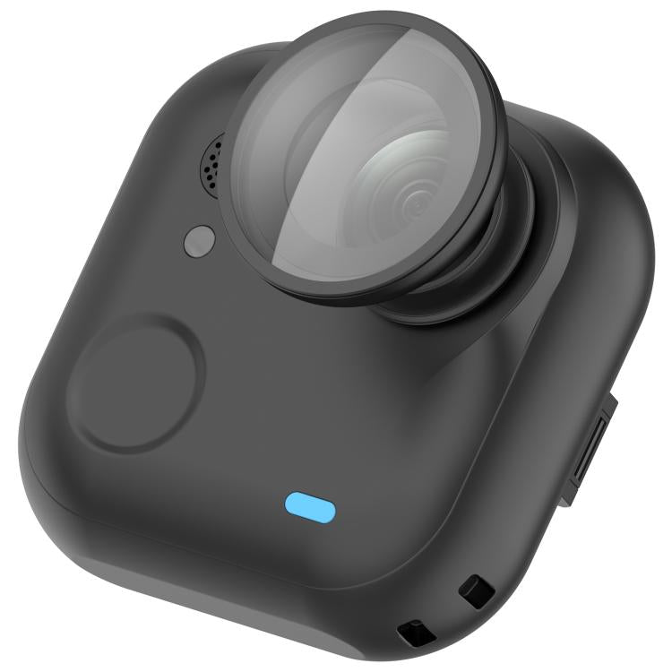 For Insta360 GO Ultra Curved Glass Lens Protector Cover - Black