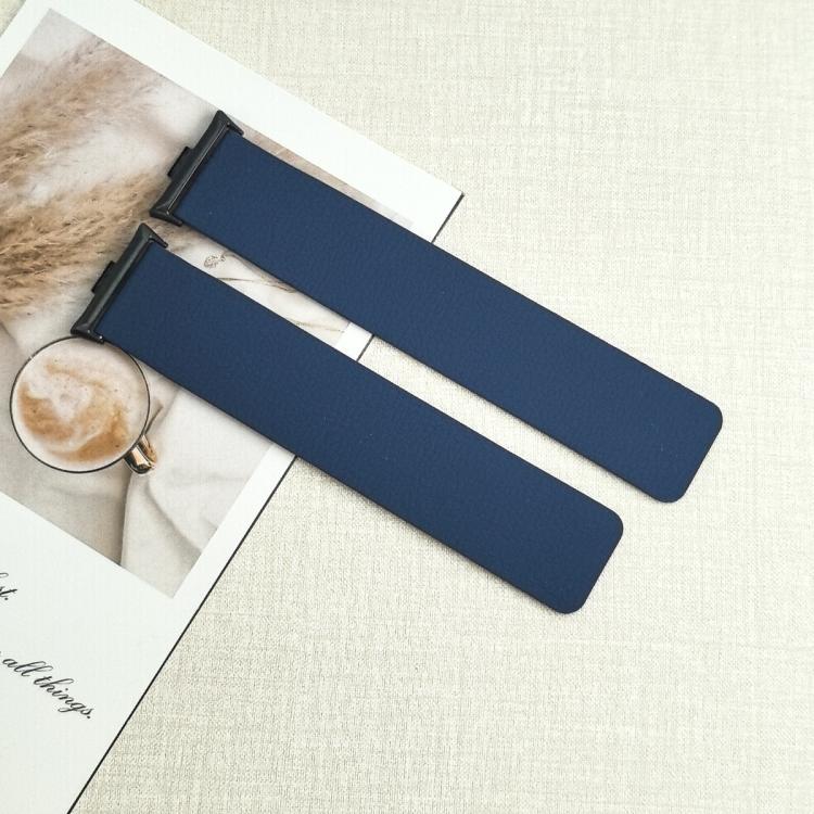 For Redmi Watch 6 / Watch 5 / Watch 4 Lychee Texture Soft Magnetic Silicone Watch Band