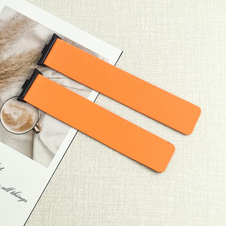For Redmi Watch 6 / Watch 5 / Watch 4 Lychee Texture Soft Magnetic Silicone Watch Band