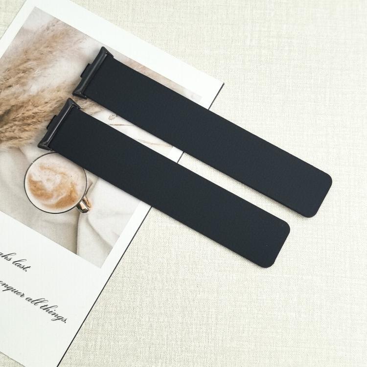 For Redmi Watch 6 / Watch 5 / Watch 4 Lychee Texture Soft Magnetic Silicone Watch Band