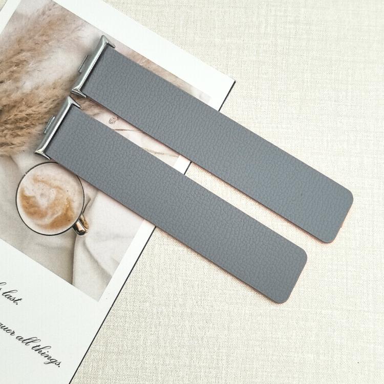 For Redmi Watch 6 / Watch 5 / Watch 4 Lychee Texture Soft Magnetic Silicone Watch Band