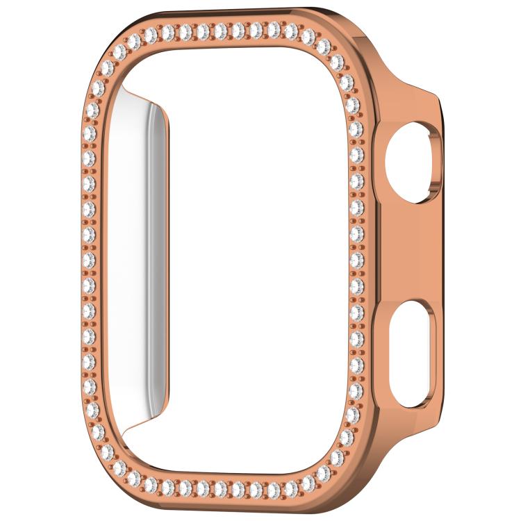 For Redmi Watch 6 Single Row Diamond Half Coverage PC Hollow Watch Protective Cover