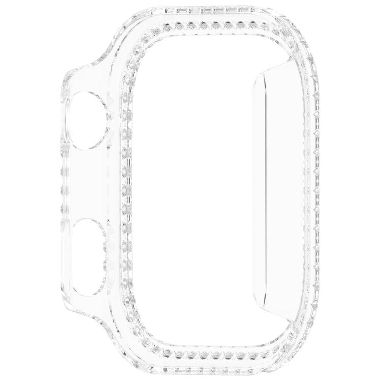 For Redmi Watch 6 Single Row Diamond Half Coverage PC Hollow Watch Protective Cover