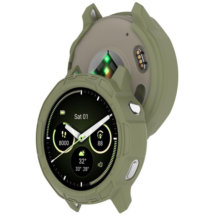For Garmin Venu 4 41mm Armor Hollow TPU Half Coverage Watch Protective Cover