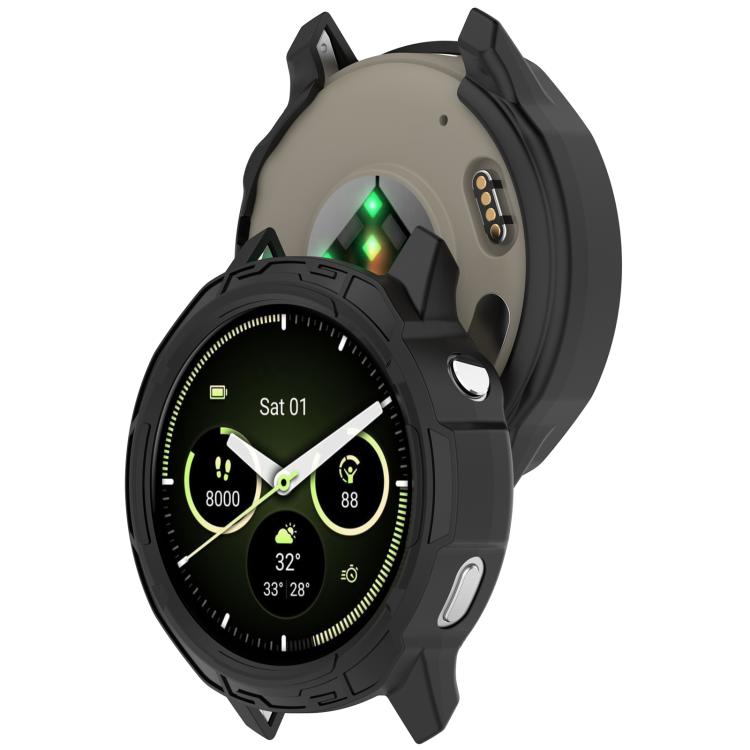 For Garmin Venu 4 41mm Armor Hollow TPU Half Coverage Watch Protective Cover