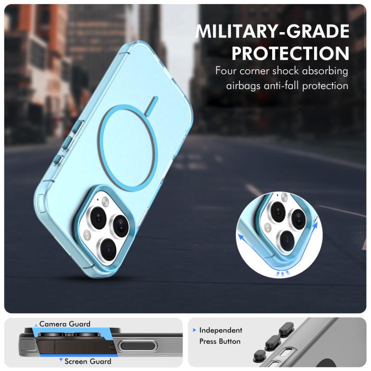 For iPhone 16 Pro Max ENKAY Hat-Prince MagSafe Candy Color Phone Case with 9H Screen Film