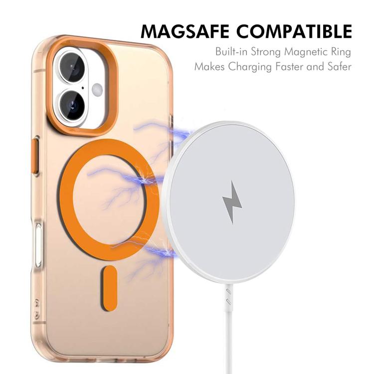 For iPhone 16 Plus ENKAY Hat-Prince MagSafe Candy Color Phone Case with 9H Screen Film