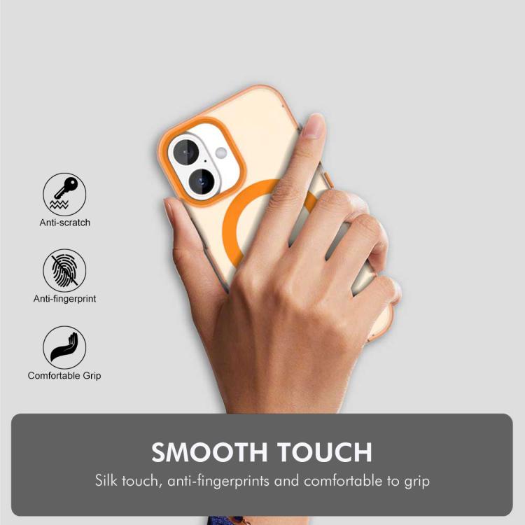 For iPhone 16 ENKAY Hat-Prince MagSafe Candy Color Phone Case with 9H Screen Film