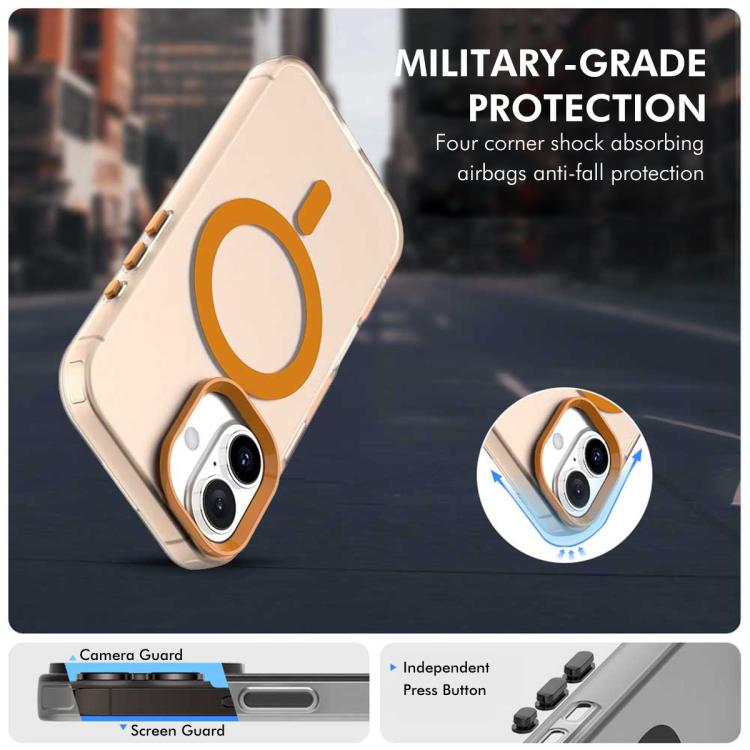 For iPhone 16 ENKAY Hat-Prince MagSafe Candy Color Phone Case with 9H Screen Film