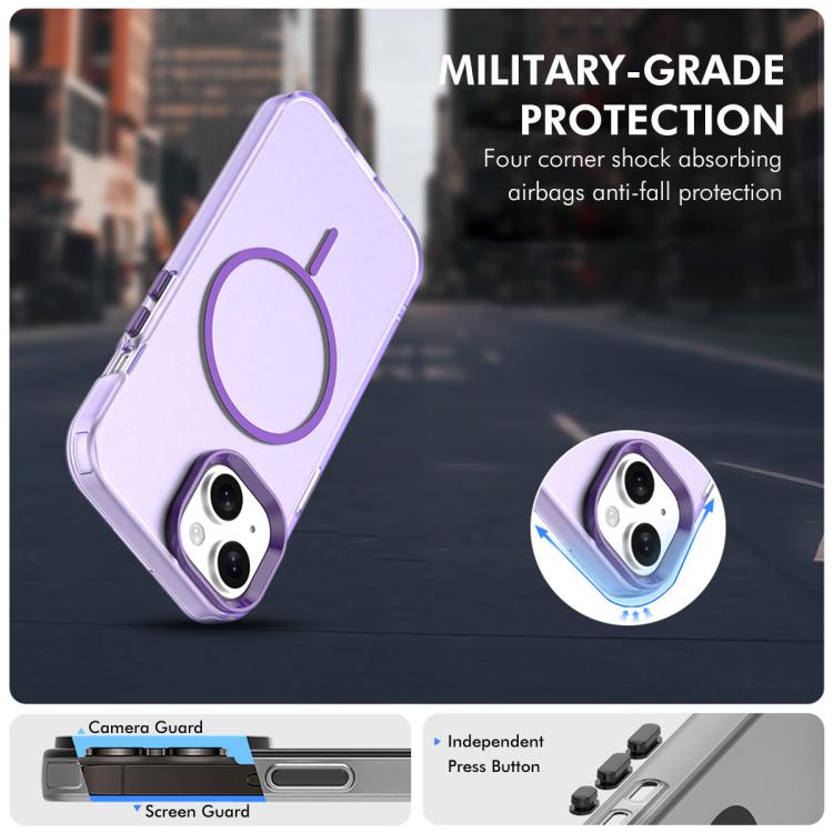 For iPhone 14 Plus ENKAY Hat-Prince MagSafe Candy Color Phone Case with 9H Screen Film
