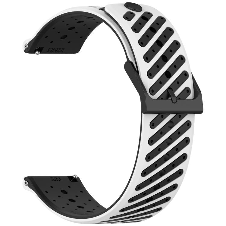22mm Twill Texture Breathable Silicone Watch Band