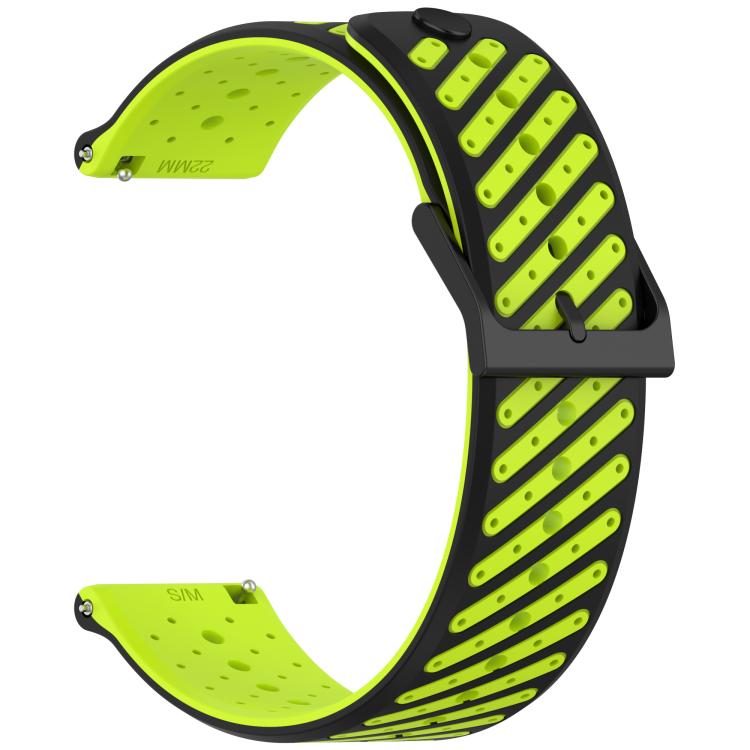 22mm Twill Texture Breathable Silicone Watch Band