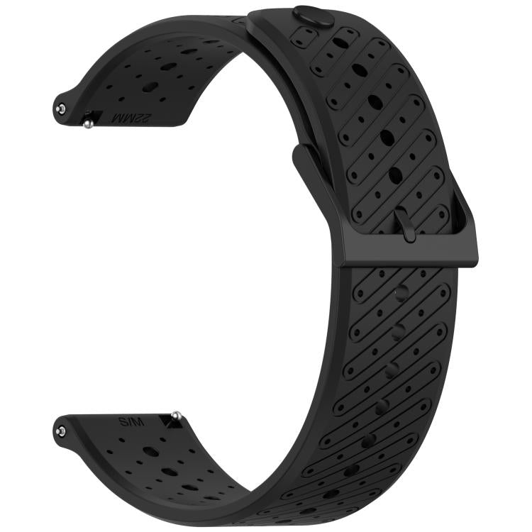 22mm Twill Texture Breathable Silicone Watch Band