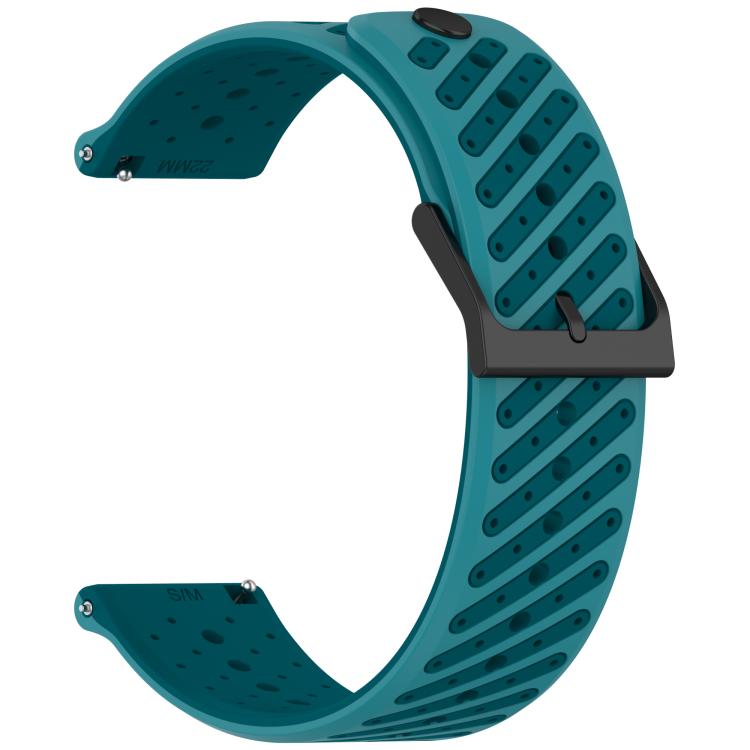 22mm Twill Texture Breathable Silicone Watch Band