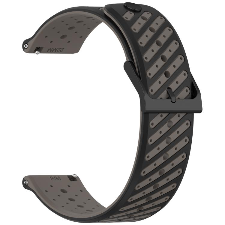 22mm Twill Texture Breathable Silicone Watch Band