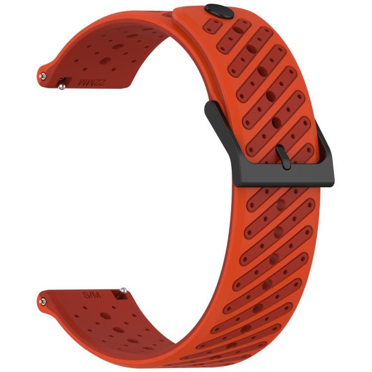 22mm Twill Texture Breathable Silicone Watch Band