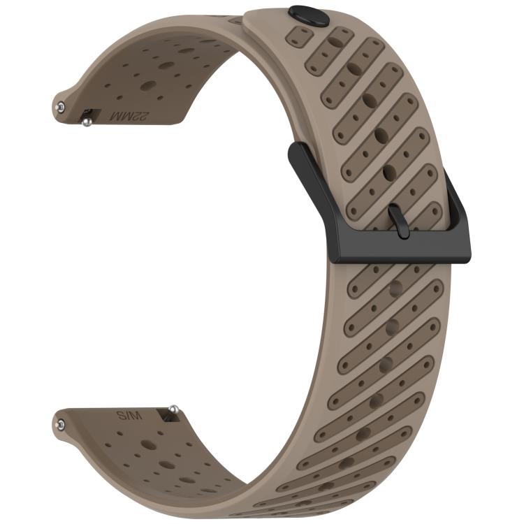 22mm Twill Texture Breathable Silicone Watch Band