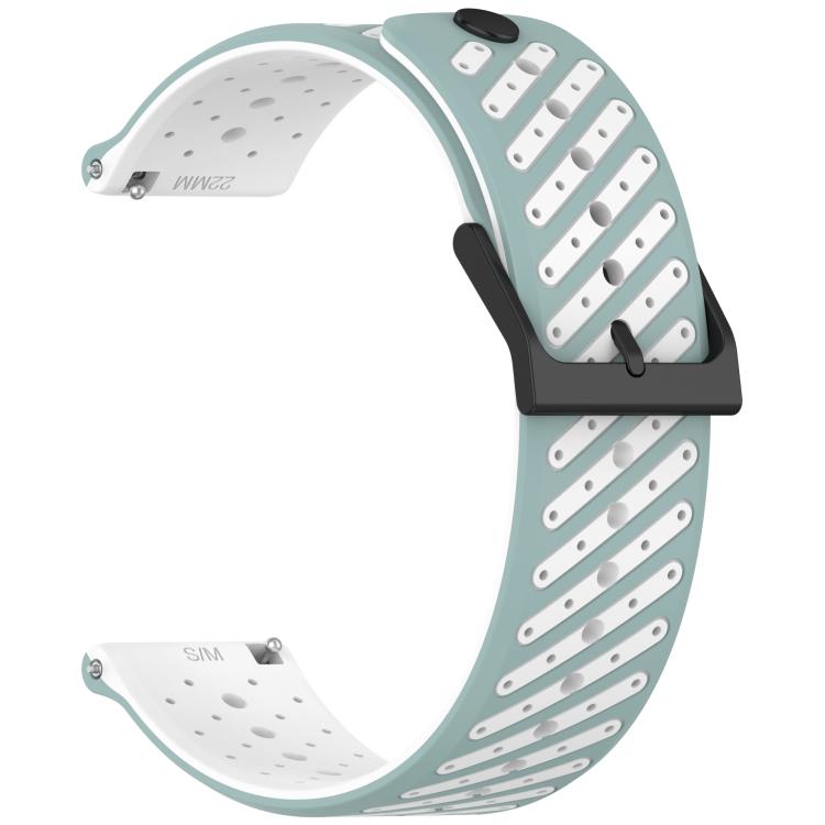 22mm Twill Texture Breathable Silicone Watch Band