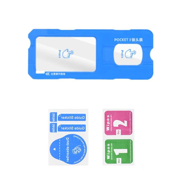 For DJI Pocket 3 Easy Install HD AR Hardness Tempered Glass Lens Film Screen Protector