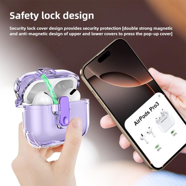 For AirPods Pro 3 Ice Crystals Shockproof Earphone Protective Case