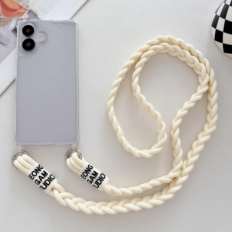 For Samsung Galaxy A06 5G Transparent Acrylic Shockproof Phone Case with Crossbody Lanyard