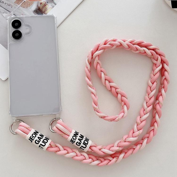 For Samsung Galaxy A06 5G Transparent Acrylic Shockproof Phone Case with Crossbody Lanyard
