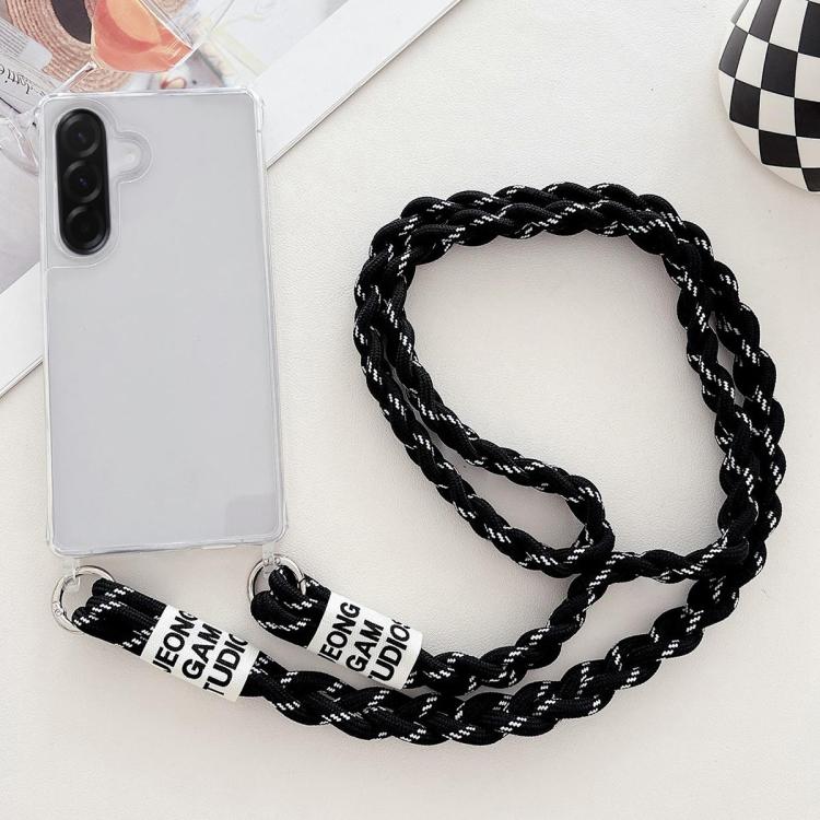For Samsung Galaxy A36 / A56 Transparent Acrylic Shockproof Phone Case with Crossbody Lanyard