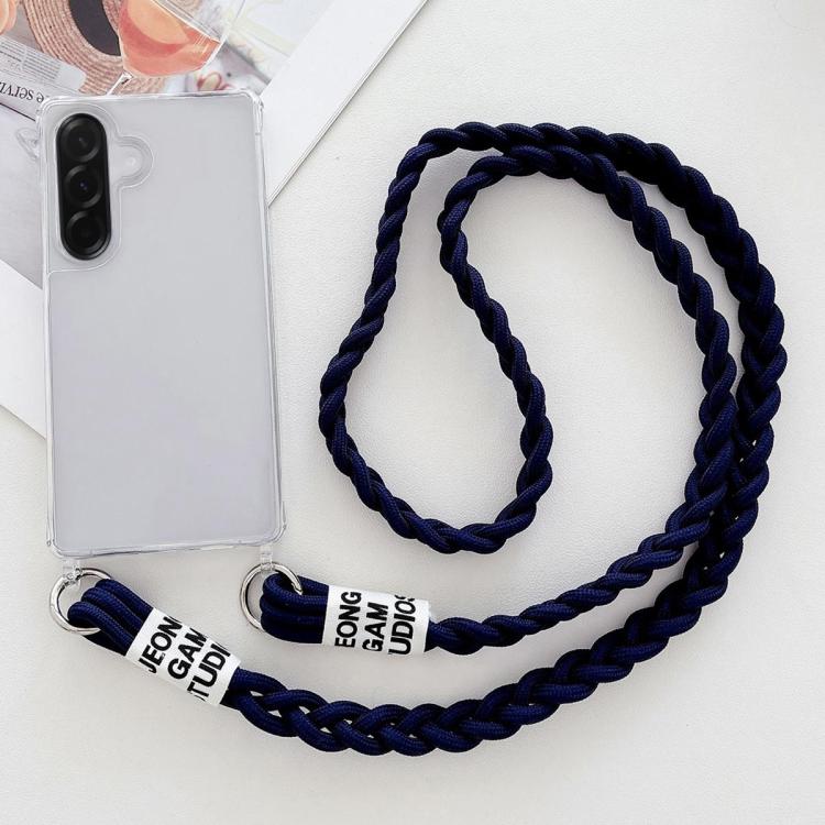 For Samsung Galaxy A36 / A56 Transparent Acrylic Shockproof Phone Case with Crossbody Lanyard