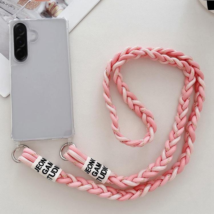 For Samsung Galaxy A36 / A56 Transparent Acrylic Shockproof Phone Case with Crossbody Lanyard