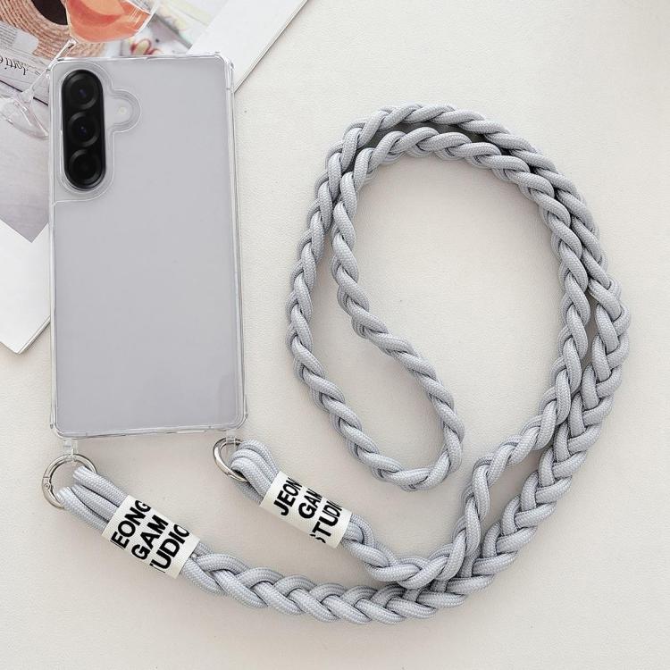 For Samsung Galaxy A36 / A56 Transparent Acrylic Shockproof Phone Case with Crossbody Lanyard