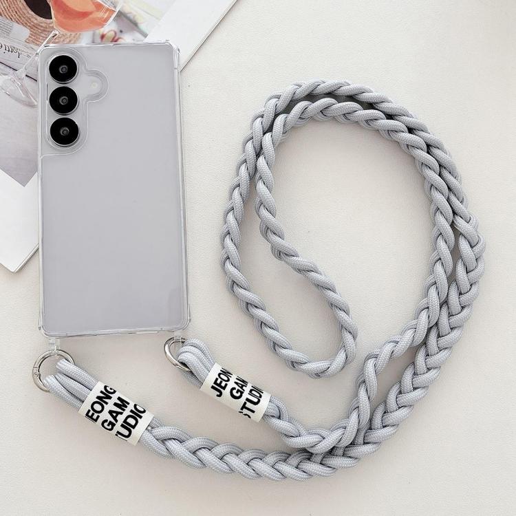 For Samsung Galaxy A35 5G Transparent Acrylic Shockproof Phone Case with Crossbody Lanyard