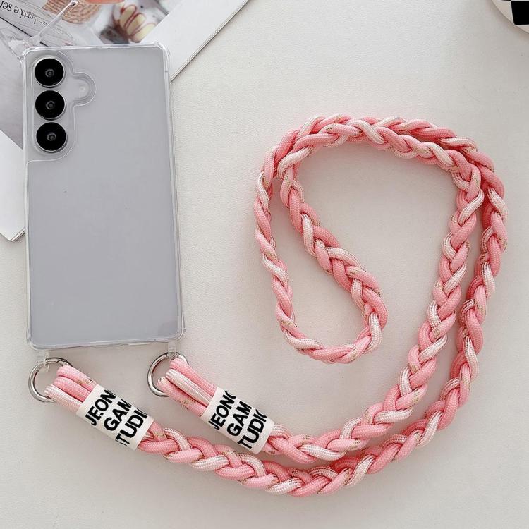 For Samsung Galaxy A14  5G Transparent Acrylic Shockproof Phone Case with Crossbody Lanyard