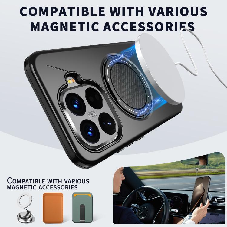 For Xiaomi 15T Pro 5G Kalebol Magnetic MagSafe Rotation Holder PC Phone Case