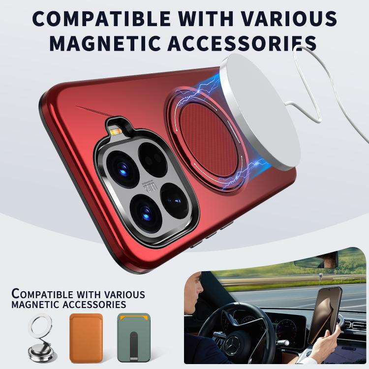 For Xiaomi 15T Pro 5G Kalebol Magnetic MagSafe Rotation Holder PC Phone Case