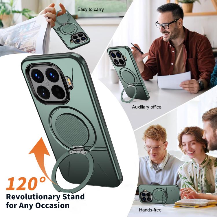 For Xiaomi 15T Pro 5G Kalebol Magnetic MagSafe Rotation Holder PC Phone Case
