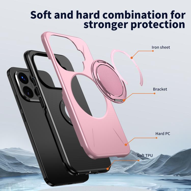 For Xiaomi 15T Pro 5G Kalebol Magnetic MagSafe Rotation Holder PC Phone Case